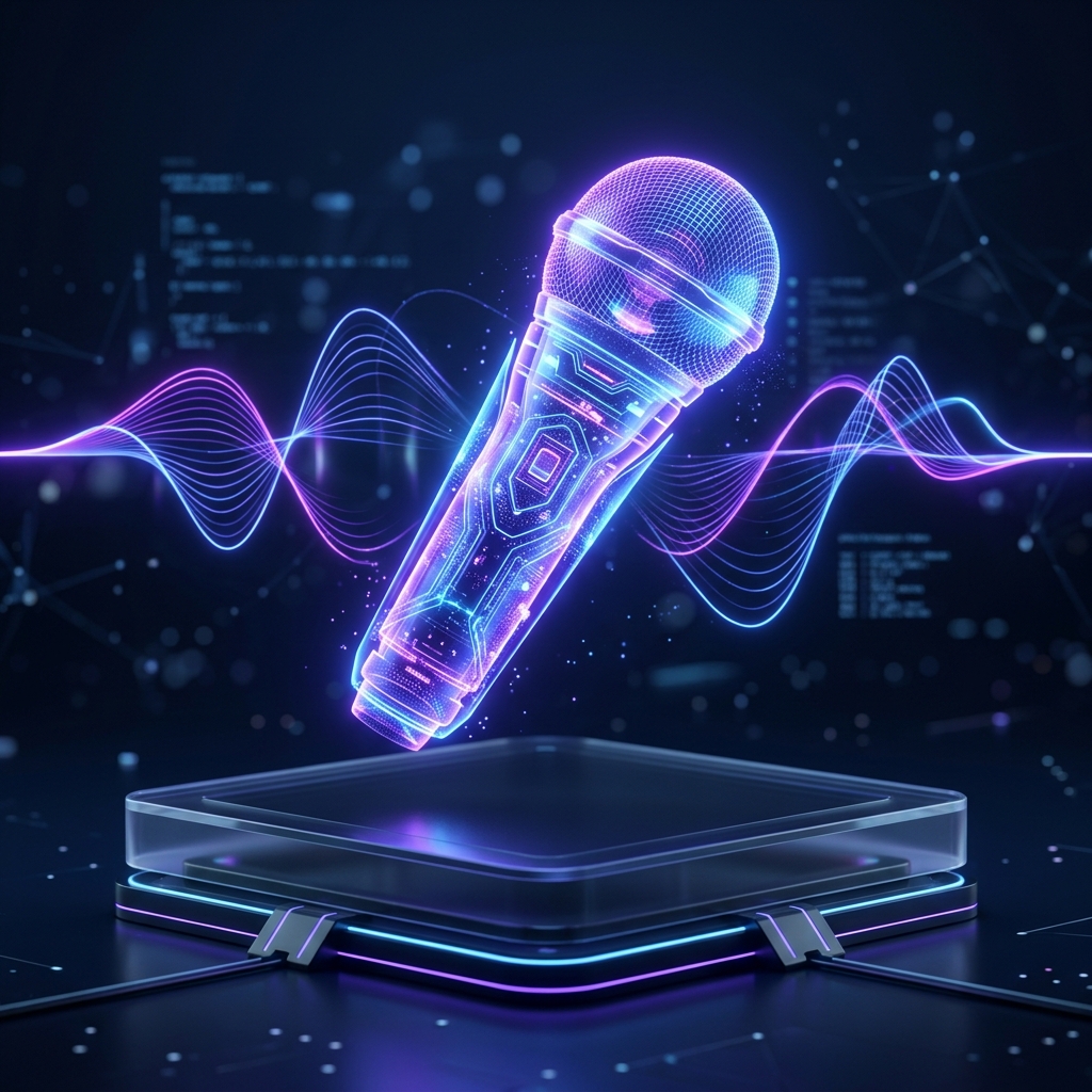Tap & speak illustration